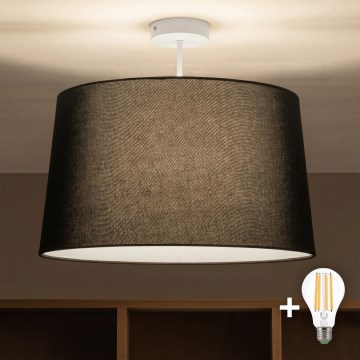 Brilagi - Plafonnier LED monté en surface CERIA 1xE27/60W/230V Ø 45 cm blanc/noir