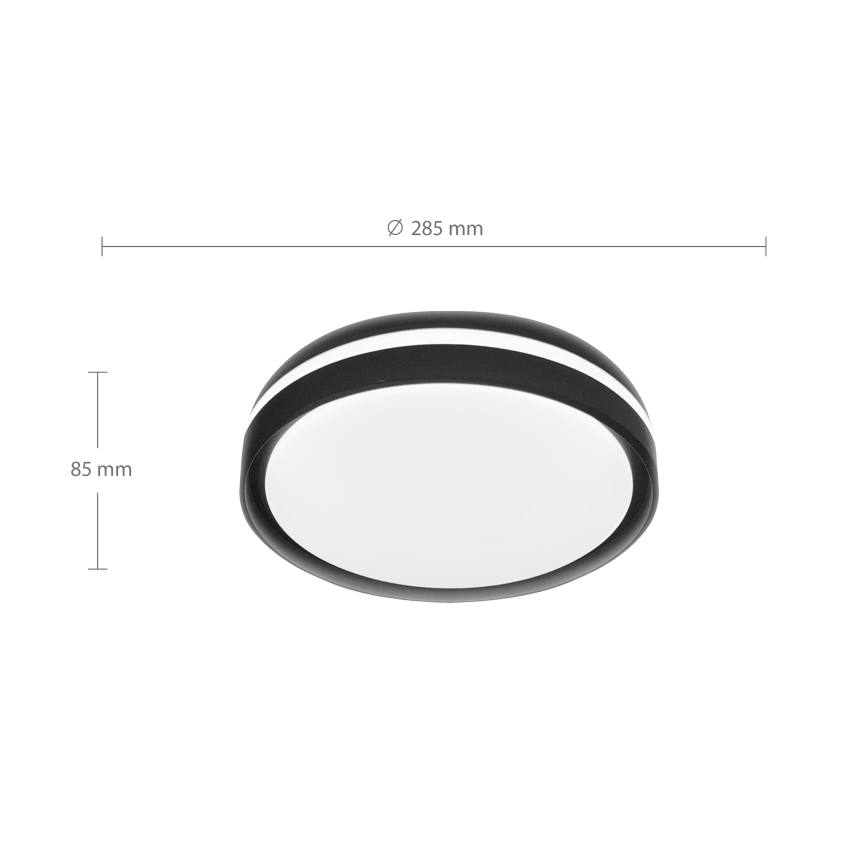 Brilagi - Plafonnier LED NAOMI LED/24W/230V Ø 28,5 cm noir