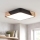 Brilagi - Plafonnier LED PILANA LED/24W/230V chêne/noir 32x32 cm