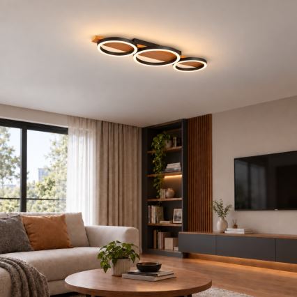 BRILAGI - Plafonnier LED PLANK LED/28W/230V 4000K 25x70 cm en bois