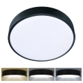 Brilagi - Plafonnier LED POOL, 36 W, 230 V, 3000/4000/6000 K, Ø 30 cm, noir