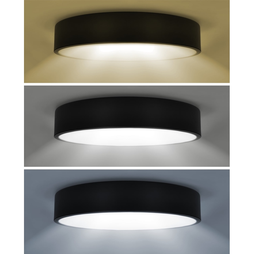 Brilagi - Plafonnier LED POOL 36W/230V 3000/4000/6000K Ø 30 cm noir
