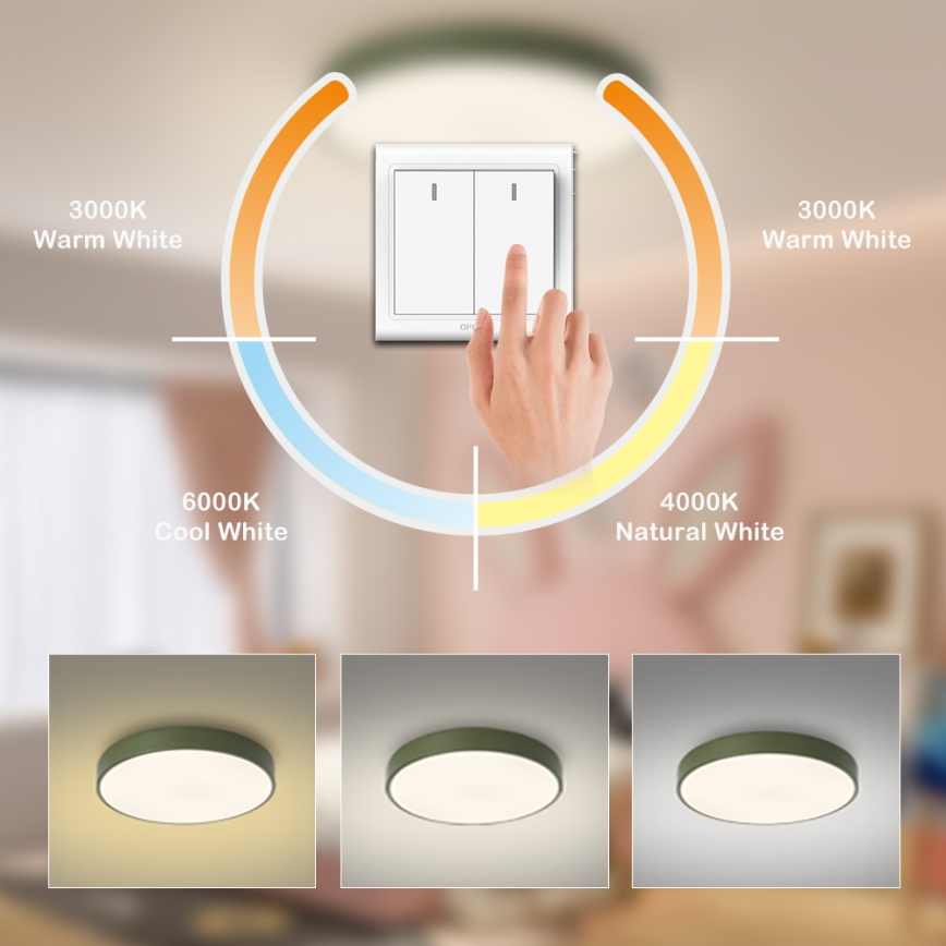 Brilagi - Plafonnier POOL LED/60W/230V 3000/4000/6000K Ø 60 cm vert