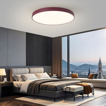 Brilagi - plafonnier LED POOL LED/100W/230V 3000/4000/6000K pr. 80 cm bordeaux