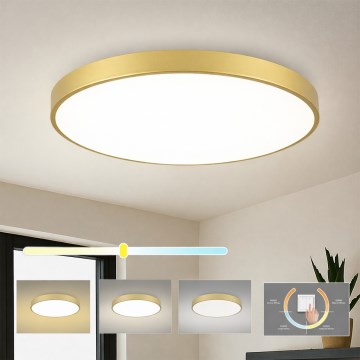 Brilagi - Plafonnier LED POOL LED/100W/230V 3000/4000/6000K Ø 80 cm doré