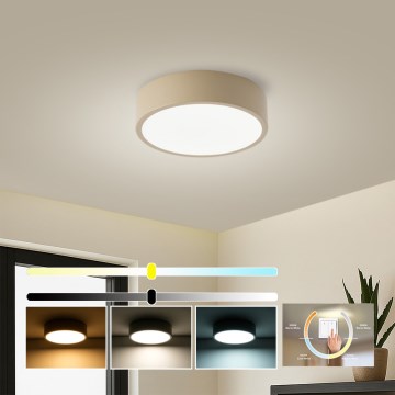 Brilagi - Plafonnier LED POOL LED/18W/230V 3000/4000/6000K Ø 20 cm beige