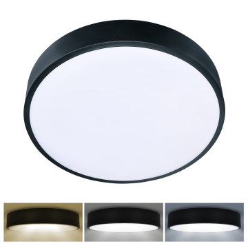 Brilagi - Plafonnier LED POOL LED/36W/230V 3000/4000/6000K Ø 30 cm noir