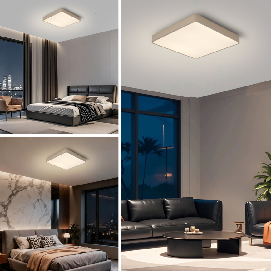 Brilagi - Plafonnier LED POOL LED/48W/230V 3000/4500/6000K 50x50 cm beige