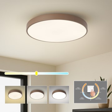 Brilagi - Plafonnier LED POOL LED/60W/230V 3000/4000/6000K Ø 50 cm marron