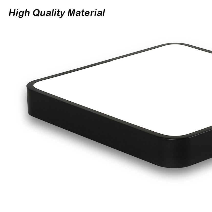 Brilagi - Plafonnier LED POOL SQUARE LED/48W/230V 3000/4500/6000K 50x50 cm noir