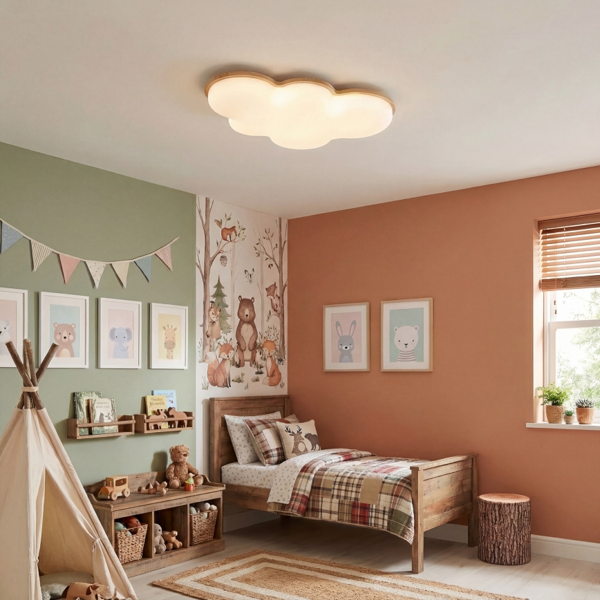 Brilagi - Plafonnier LED pour enfants CLOUD LED/54W/230V blanc