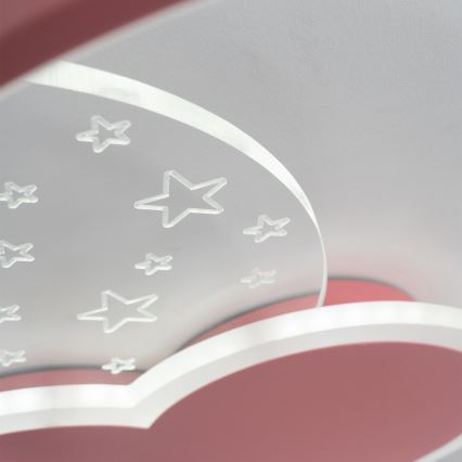 Brilagi - Plafonnier LED pour enfants LOVE LED/48W/230V 3000/4500/6000K rose