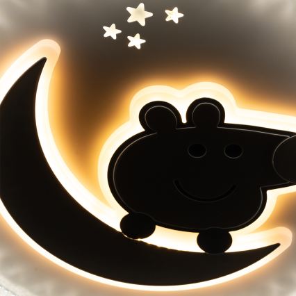 Brilagi - Plafonnier LED pour chambre d'enfant PIGGY LED/70W/230V 3000/4500/6000K Ø 45 cm