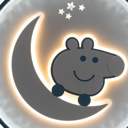 Brilagi - Plafonnier LED pour chambre d'enfant PIGGY LED/70W/230V 3000/4500/6000K Ø 45 cm
