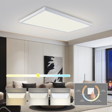 Brilagi - Plafonnier LED pour salle de bains FRAME LED/96W/230V 120x60 cm 3000/4000/6000K IP44 blanc