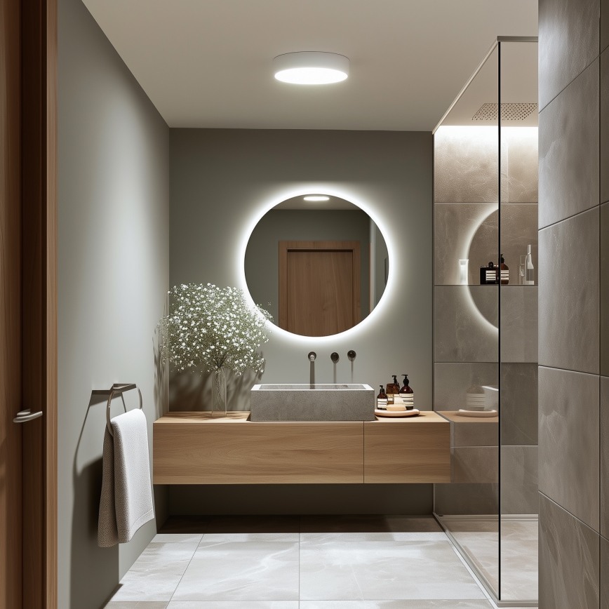 Brilagi - Plafonnier LED pour salle de bains POOL LED/24W/230V 3000/4000/5500K Ø 30 cm IP54 blanc
