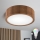Brilagi - Plafonnier LED RGBW dimmable CARVALHO 1xE27/9W/230V 2700-6500K Wi-Fi chêne Ø 27,5 cm