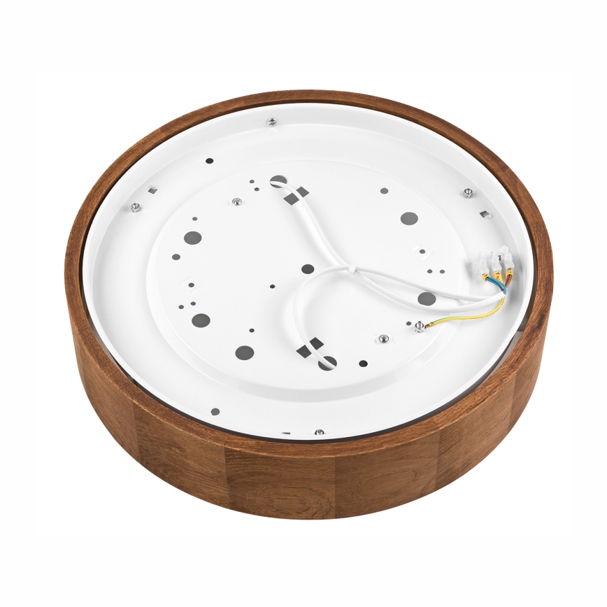 Brilagi - Plafonnier LED RGBW dimmable CARVALHO 2xE27/9W/230V 2700-6500K Wi-Fi chêne Ø 37,5 cm