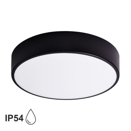 BRILAGI - Plafonnier de salle de bains LED RGBW à intensité réglable CLARE 3xE27/12W/230V 2700-6500K Ø 40 cm IP54 noir
