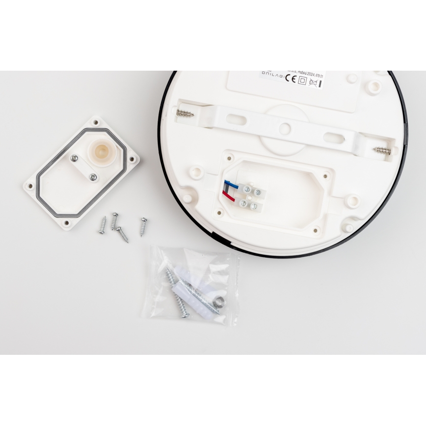 Brilagi - Plafonnier LED salle de bain PERA LED/18W/230V d. 22 cm IP65 noir