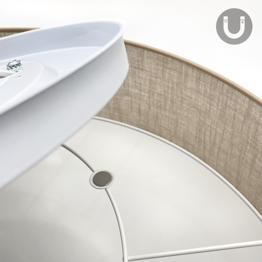 Brilagi - Plafonnier LED SIRIJA 4xE27/60W/230V Ø 60 cm beige