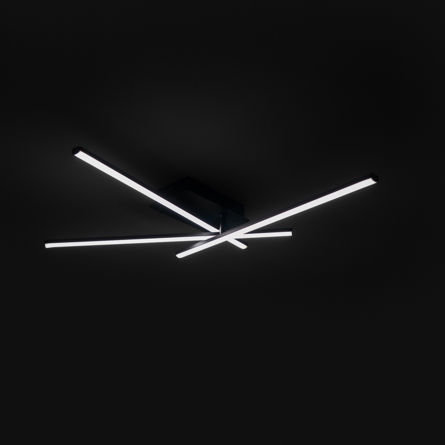 Brilagi - Plafonnier STRIPES LED/30W/230V 51x78 cm noir