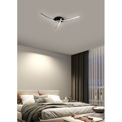 Brilagi - Plafonnier LED STRIPES LED/24W/230V Ø 64 cm noir