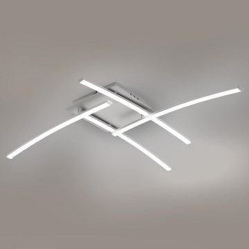 Brilagi - Plafonnier LED STRIPES LED/32W/230V 69x69 cm argenté