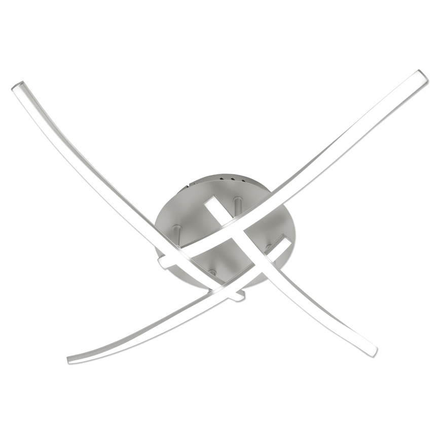 Brilagi - Plafonnier LED STRIPES LED/32W/230V 60x60 cm argenté