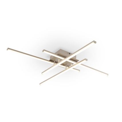 Brilagi - Plafonnier STRIPES LED/37W/230V 68x68 cm argenté