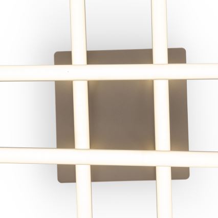 Brilagi - Plafonnier STRIPES LED/37W/230V 68x68 cm argenté
