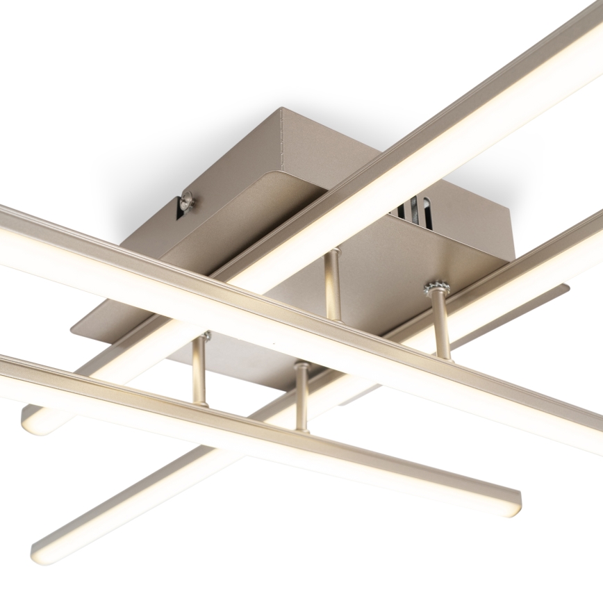 Brilagi - Plafonnier STRIPES LED/37W/230V 68x68 cm argenté