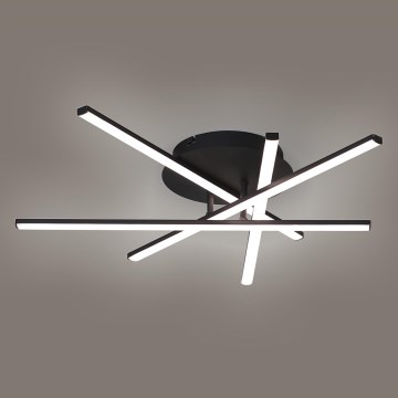Brilagi - Plafonnier LED STRIPES LED/40W/230V 60x60 cm noir