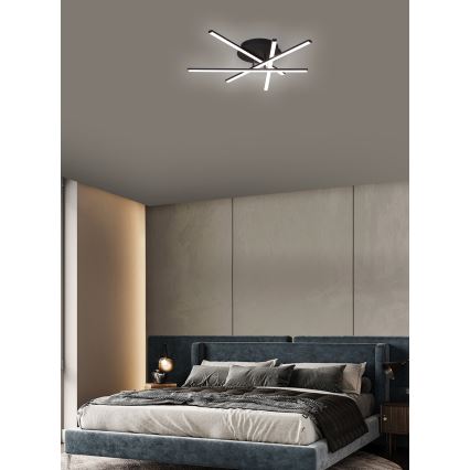 Brilagi - Plafonnier LED STRIPES LED/40W/230V 60x60 cm noir
