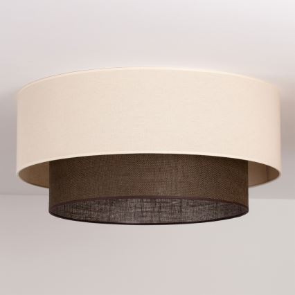 Brilagi - Plafonnier LED Style bohème 3xE27/15W/230V Ø 60 cm crème/marron