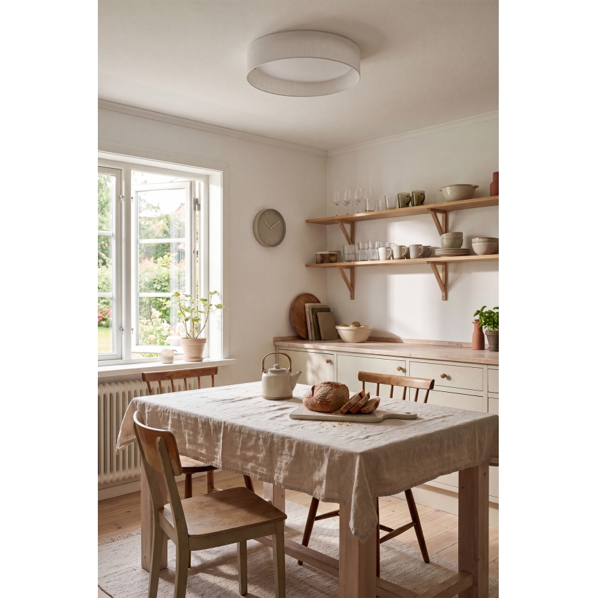 Brilagi - Plafonnier LED VELVET SIMPLE LED/24W/230V 3000K Ø 45 cm blanc