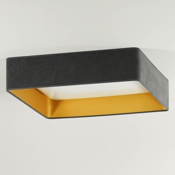 Brilagi - Plafonnier LED VELVET SQUARE LED/24W/230V 43x43 cm gris