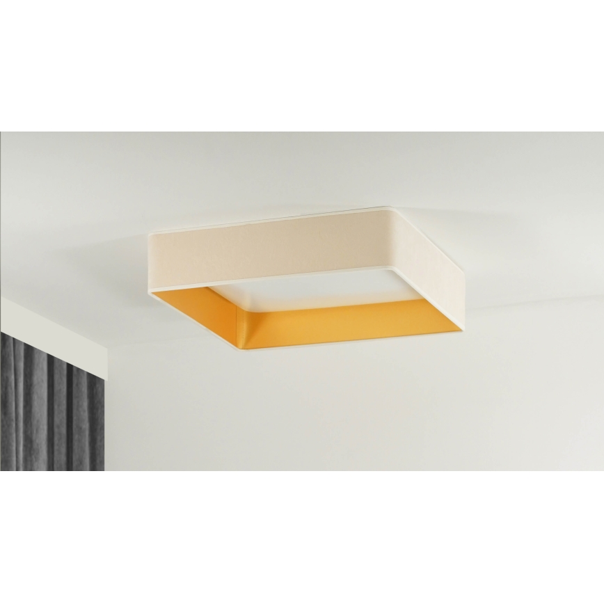 Brilagi - Plafonnier LED VELVET SQUARE LED/24W/230V 43x43 cm crème