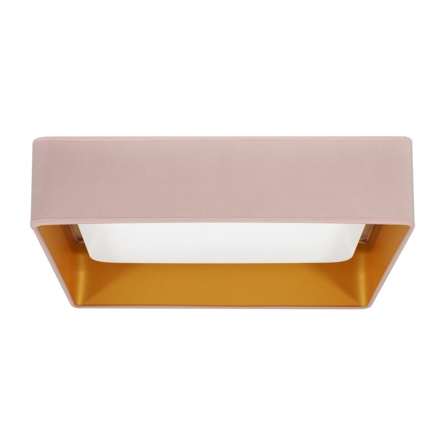 Brilagi - Plafonnier LED VELVET SQUARE LED/24W/230V 43 x 43 cm rose