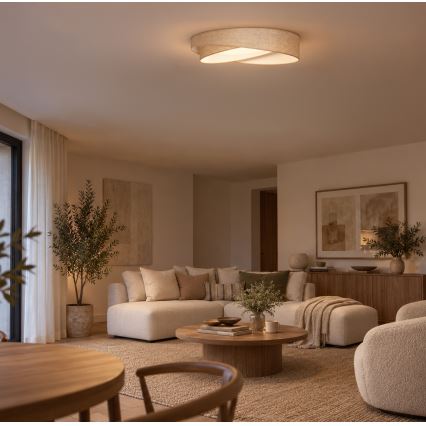 BRILAGI - Plafonnier LED VELVET TWIST LED/24W/230V 4000K Ø 55 cm beige