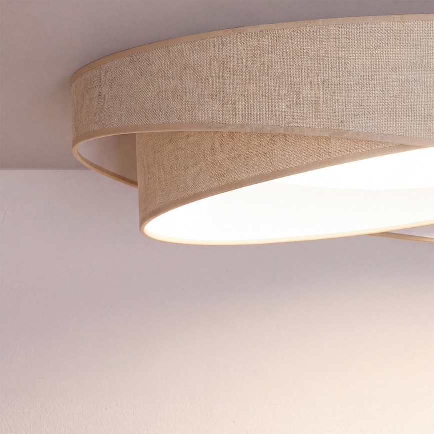 BRILAGI - Plafonnier LED VELVET TWIST LED/24W/230V 4000K Ø 55 cm beige