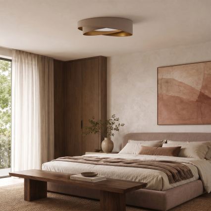 BRILAGI - Plafonnier LED VELVET TWIST LED/24W/230V 4000K Ø 55 cm beige/doré