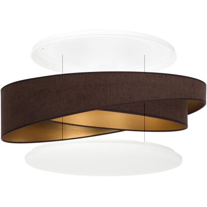BRILAGI - plafonnier LED VELVET TWIST LED/24W/230V 4000K Ø 55 cm marron/doré