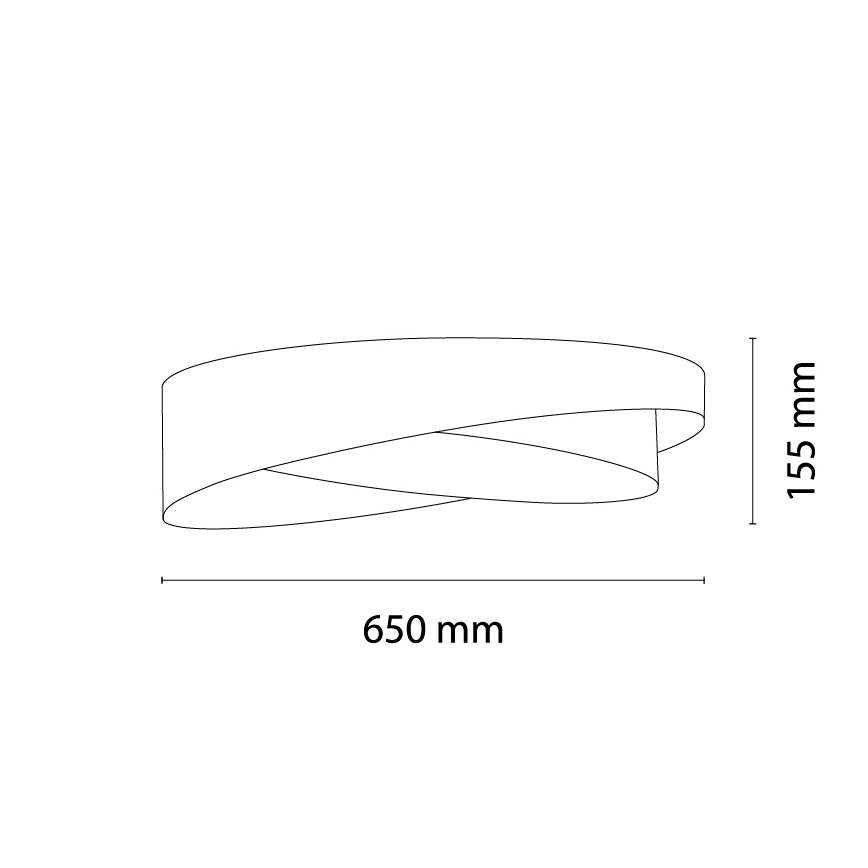 BRILAGI - Plafonnier LED VELVET TWIST LED/24W/230V 4000K Ø 55 cm rose/crème