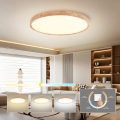 Brilagi - Plafonnier LED WOODROUND 40W/230V 3000/4000/6000K Ø 60 cm en bois IRC 90