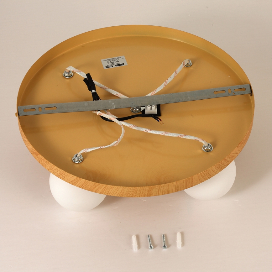 Brilagi - Plafonnier LUND WOOD 5 x G9, 9W, 230V, Ø 40 cm, finition bois