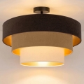 Brilagi - Plafonnier LUNETA 1xE27/60W/230V Ø 40 cm marron/beige/crème