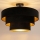 Brilagi - Plafonnier LUNETA 1xE27/60W/230V Ø 40 cm noir/doré