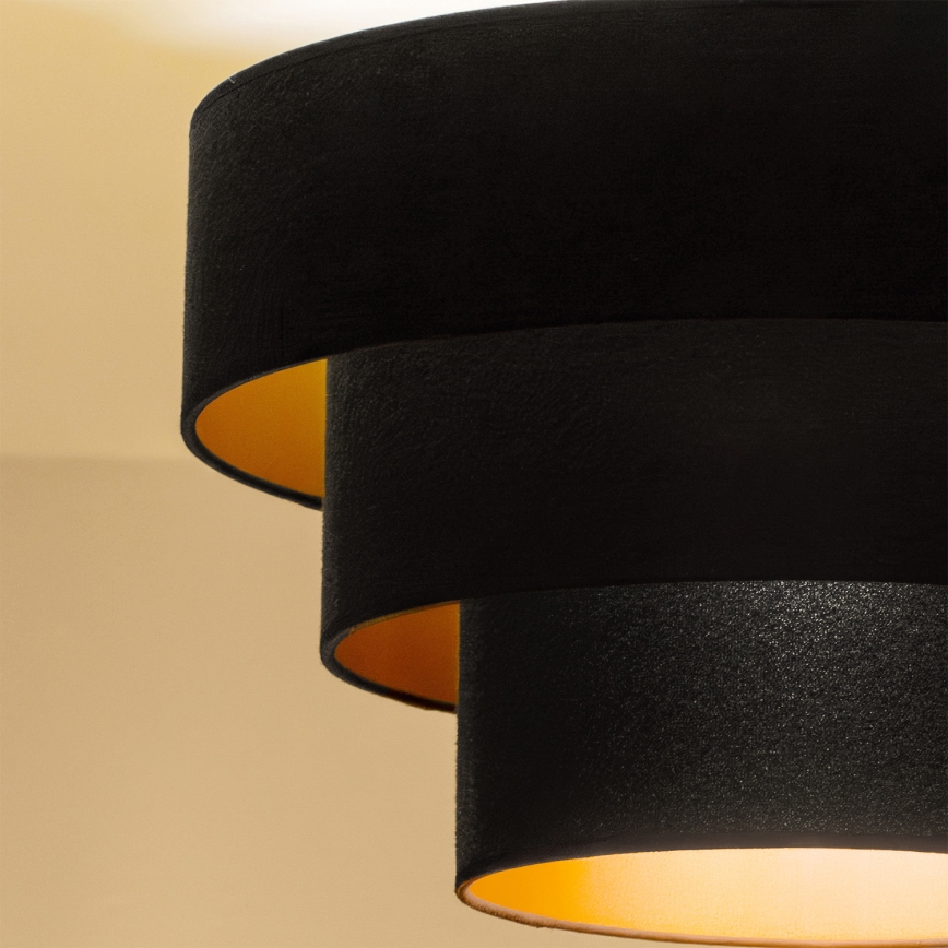 Brilagi - Plafonnier LUNETA 1xE27/60W/230V Ø 40 cm noir/doré
