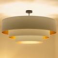Brilagi - Plafonnier LUNETA 3xE27/60W/230V Ø 80 cm crème/doré
